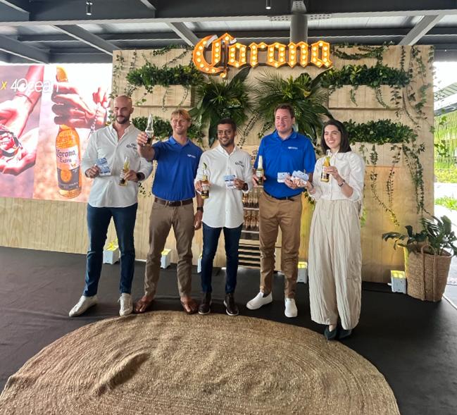 Corona y 40 Ocean se unen para trogeger al oceáno, limpiando el plástico del río Motagua en Guatemala